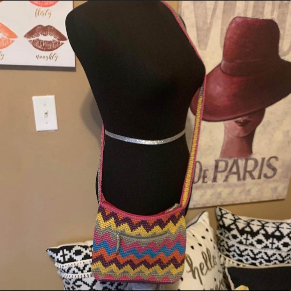 The Sak multi color crossbody.